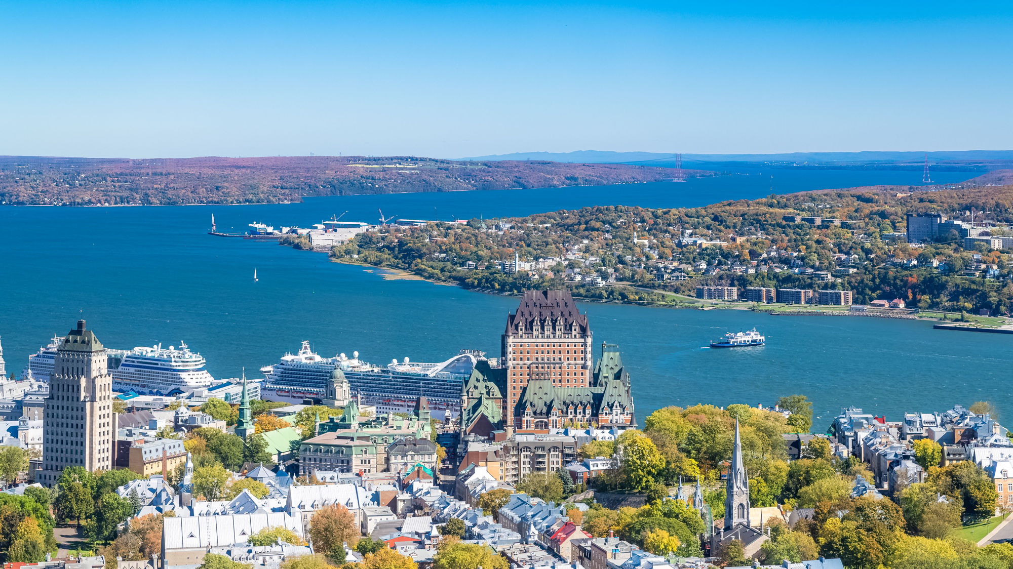 Quebec City, panorama of the town,
