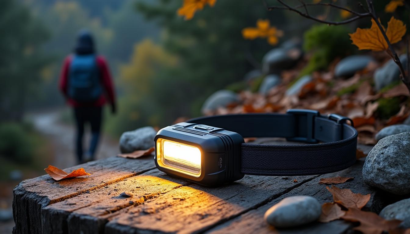 découvrez notre lampe frontale de voyage, l'accessoire indispensable pour vos randonnées nocturnes et en cas de pannes de courant. compacte et puissante, elle éclaire vos aventures tout en offrant sécurité et praticité.