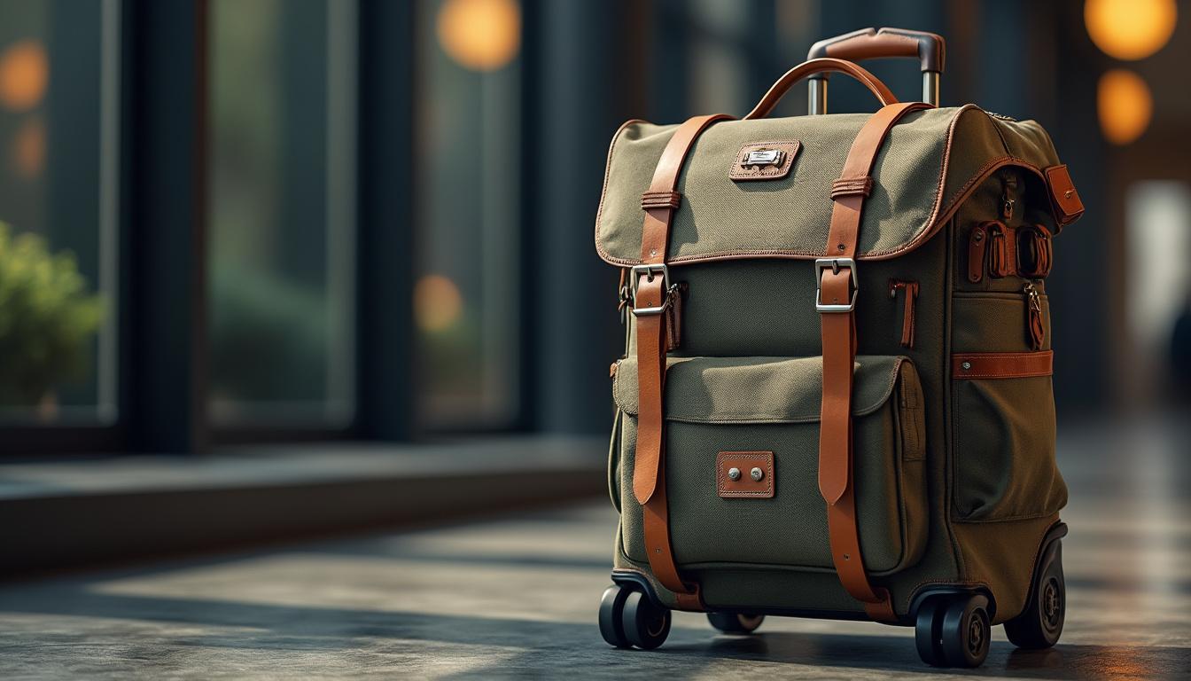 découvrez notre sac de voyage à roulettes, l'alliance parfaite entre valise et sac à dos. pratique, stylé et spacieux, il vous accompagnera dans toutes vos aventures tout en offrant un confort de transport inégalé. idéal pour les escapades urbaines ou les vacances, ce sac est le choix judicieux pour les voyageurs modernes.