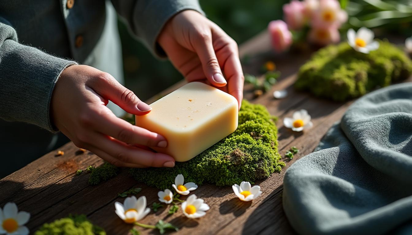 découvrez notre savon solide multi-usage, la solution pratique et écologique pour votre routine de nettoyage. idéal pour le corps, le visage et les surfaces, il allie efficacité et respect de l'environnement. optez pour un produit zéro déchet qui prend soin de vous et de la planète.