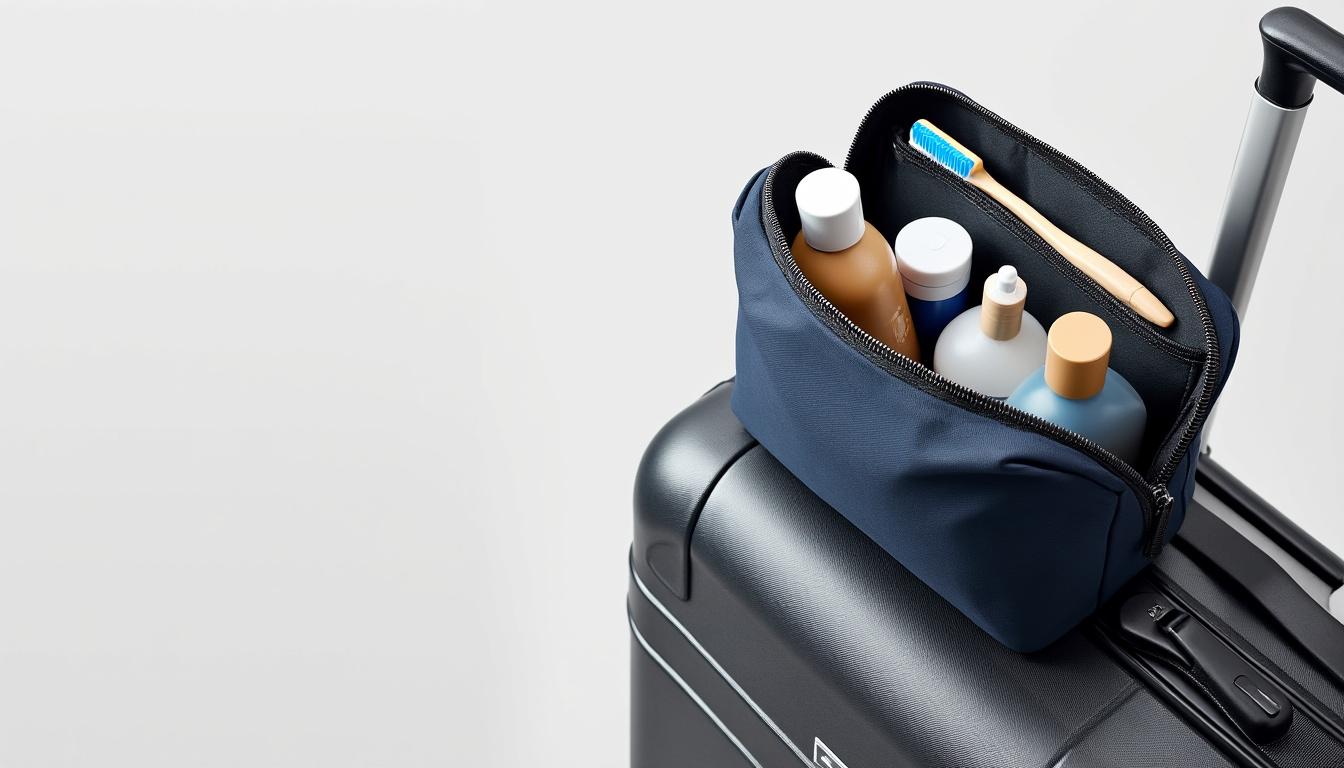 découvrez notre trousse de toilette compacte, conçue pour accompagner vos escapades légères. pratique et élégante, elle facilite votre organisation tout en optimisant l'espace. emportez vos essentiels en toute simplicité et partez à l'aventure sans encombre !