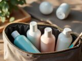 découvrez notre trousse de toilette compacte, l'accessoire parfait pour vos escapades légères. optimisée pour le rangement et la praticité, elle vous permet d'emporter tous vos essentiels de beauté en un seul endroit. emportez-la partout avec vous et voyagez léger sans compromis sur votre routine de soins.