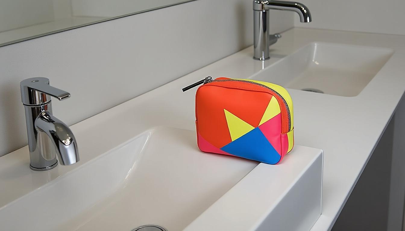 découvrez notre trousse de toilette compacte, parfaite pour vos escapades légères. pratique et élégante, elle vous permet d'emporter tous vos essentiels de beauté sans encombrement. embarquez pour vos voyages en toute sérénité !