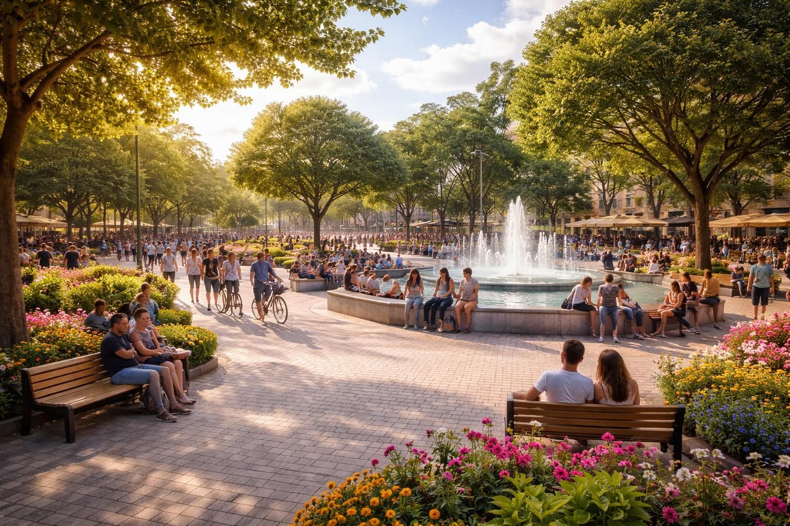 découvrez la praça do povo, un lieu paisible et convivial où chacun peut se rassembler, échanger et profiter d'un espace de détente en plein cœur de la ville.