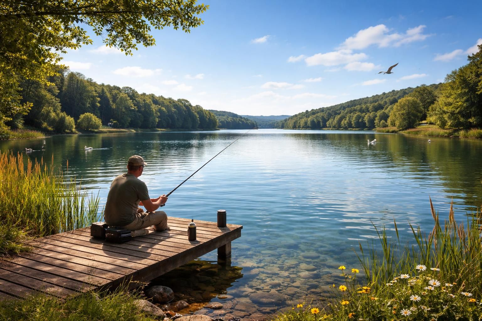 découvrez le lac de gavers, un lieu paisible et naturel, idéal pour les passionnés de pêche à la recherche d'un cadre idyllique et serein.