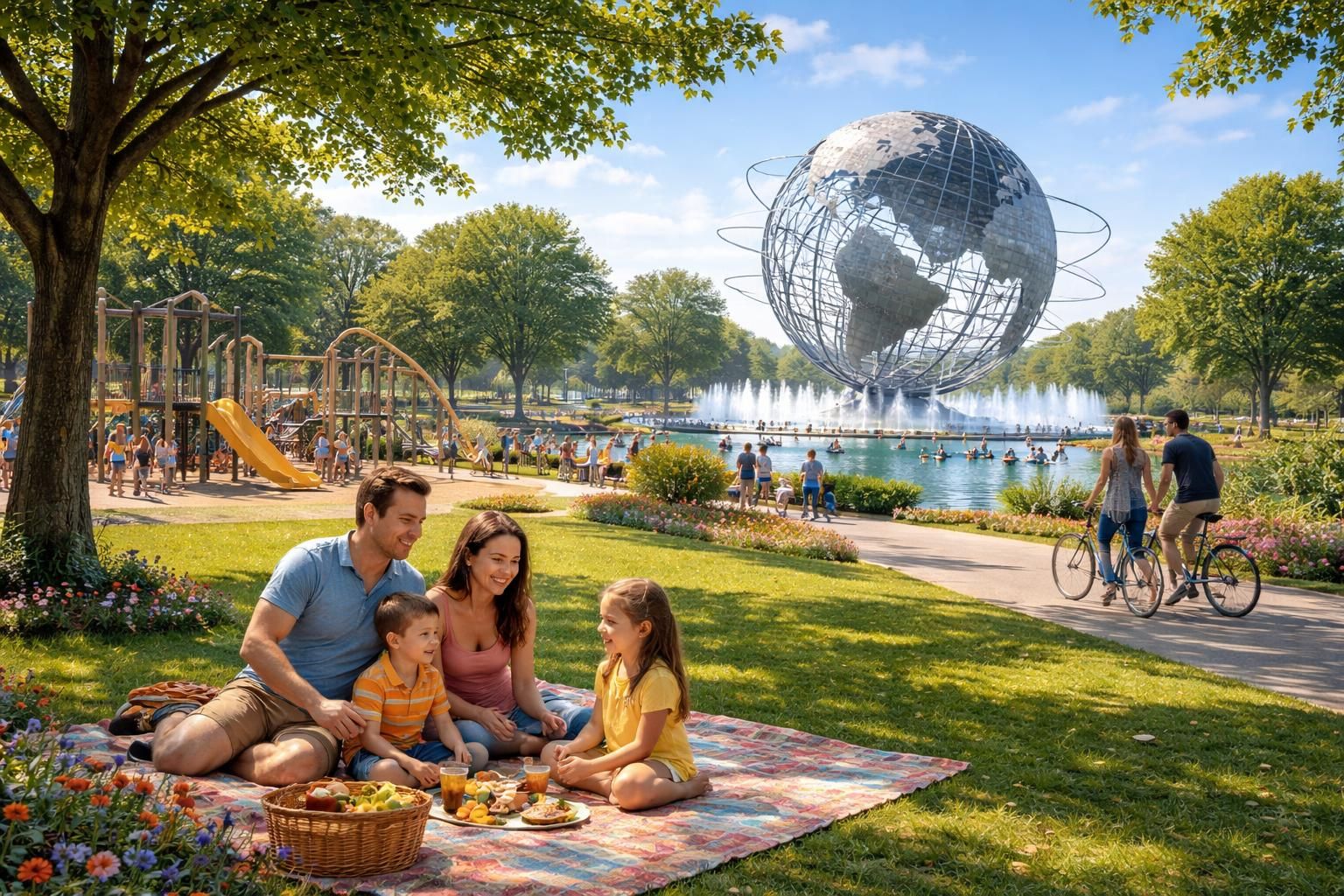 découvrez les activités incontournables à flushing meadows corona park, un lieu idéal pour toute la famille avec ses espaces verts, aires de jeux, musées et événements pour petits et grands.
