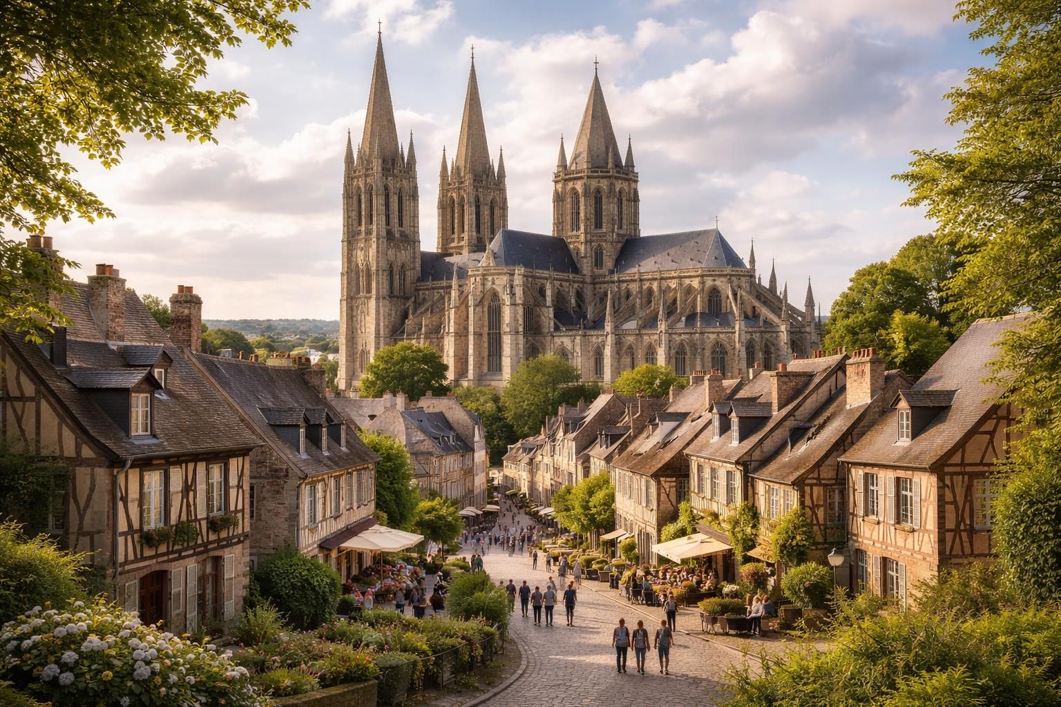 explorez coutances et ses monuments historiques pour découvrir les richesses et secrets de cette ville pleine d'histoire.