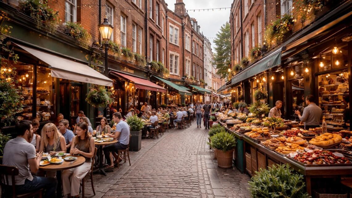 Rues de Londres : comment la gastronomie influence le paysage urbain