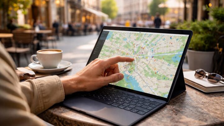 City-trip : organiser un itinéraire sur tablette tactile Microsoft en tourisme