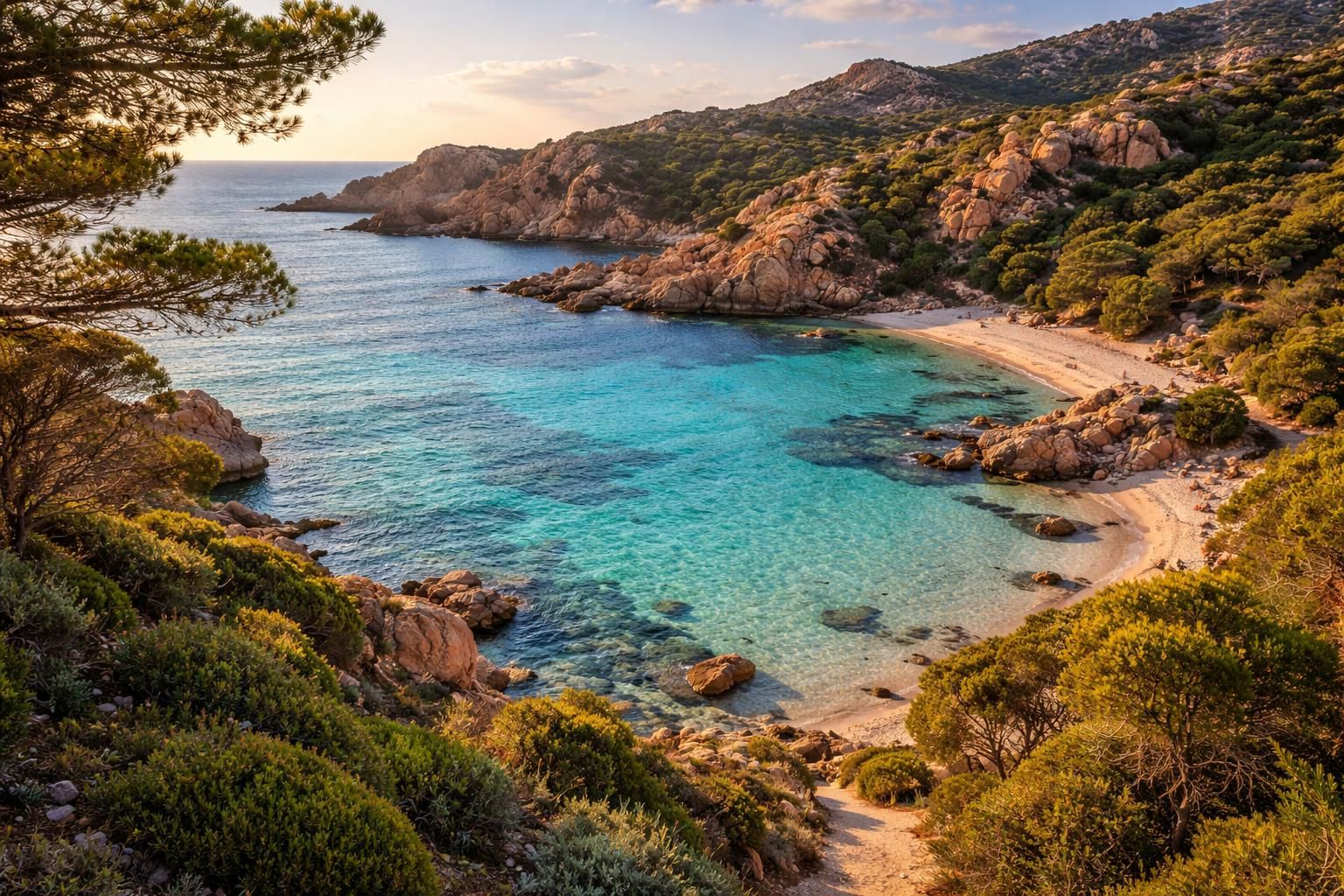 explorez les paysages époustouflants de cala sarraina, un véritable joyau naturel. partez à la découverte de ses plages idylliques, ses criques sauvages et ses sentiers de randonnée enchanteurs.