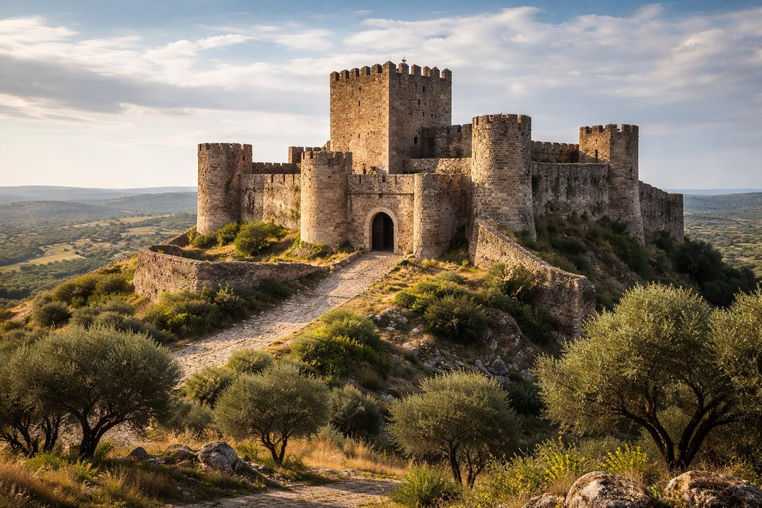 découvrez le château de monsaraz, une imposante forteresse perchée sur les hauteurs offrant une vue panoramique et un voyage authentique au cœur de l'histoire.
