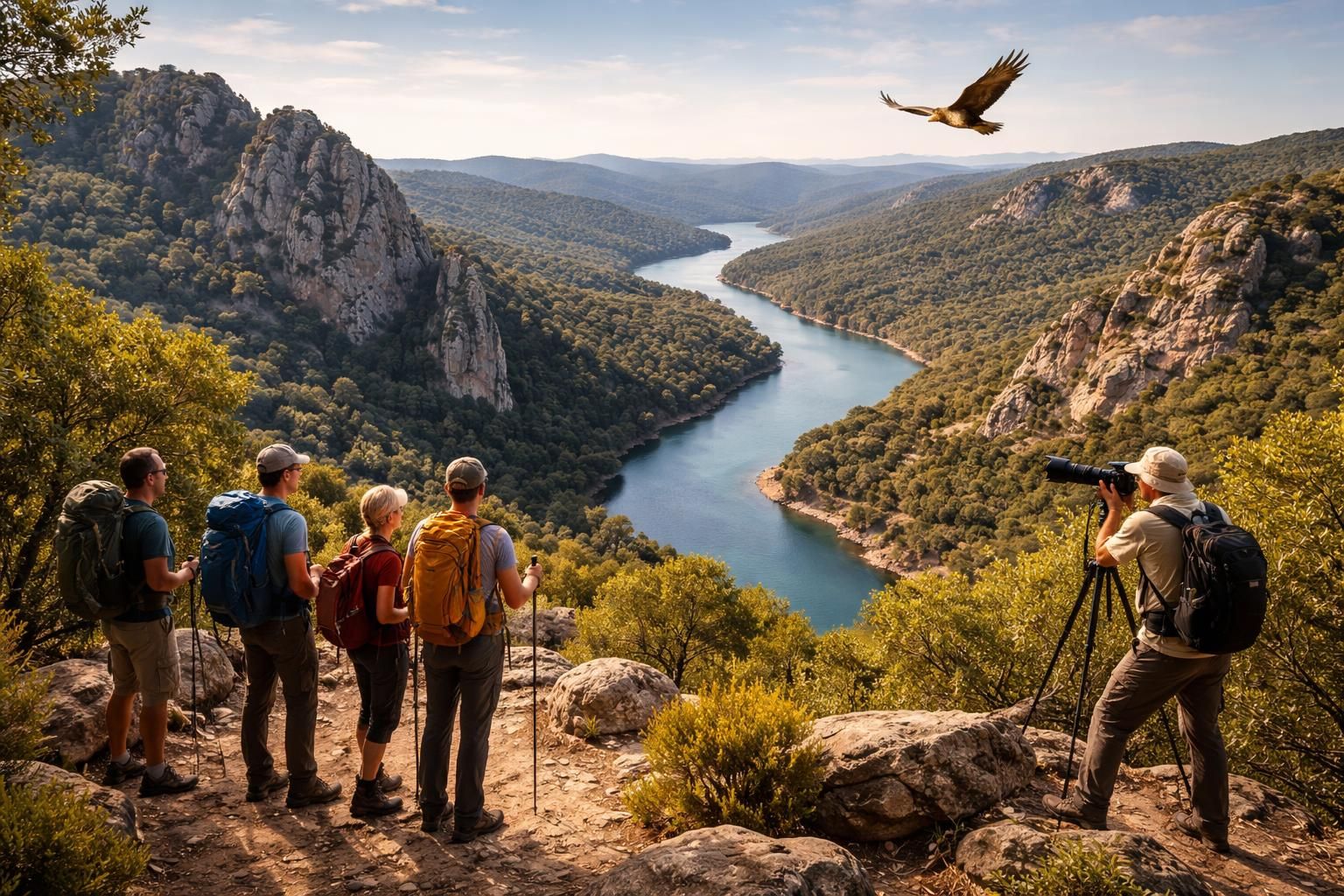 découvrez le parc naturel de monfragüe, un véritable paradis pour les randonneurs et les photographes, offrant des paysages époustouflants et une biodiversité exceptionnelle.