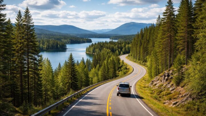 Les routes panoramiques idéales pour un road trip en Suède