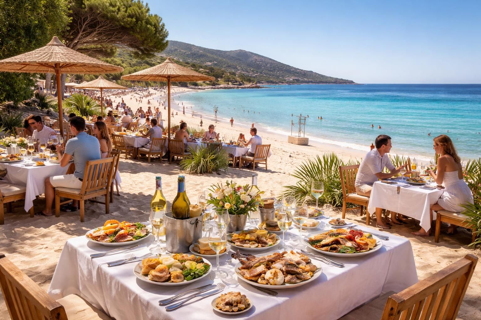découvrez les meilleures adresses et conseils pour bien se restaurer près de la plage de tiuccia, entre saveurs locales et ambiance conviviale.