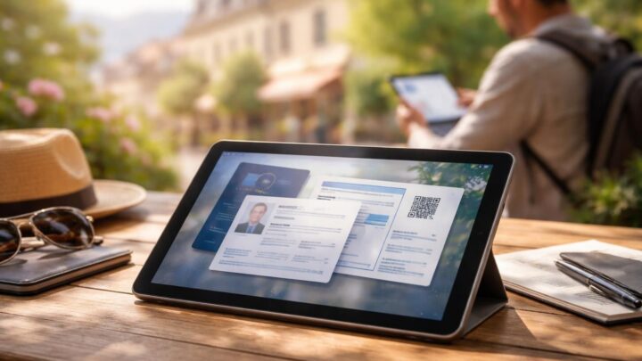 Sécurité tourisme : la tablette tactile pour stocker copies de documents