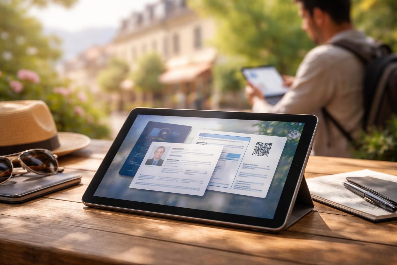 découvrez comment une tablette tactile peut sécuriser votre voyage en stockant en toute sécurité les copies de vos documents importants lors de vos déplacements touristiques.