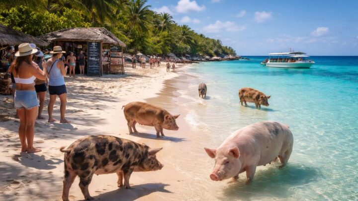 Visiter l&rsquo;île aux cochons aux Bahamas : comment les prix impactent-ils votre expérience ?