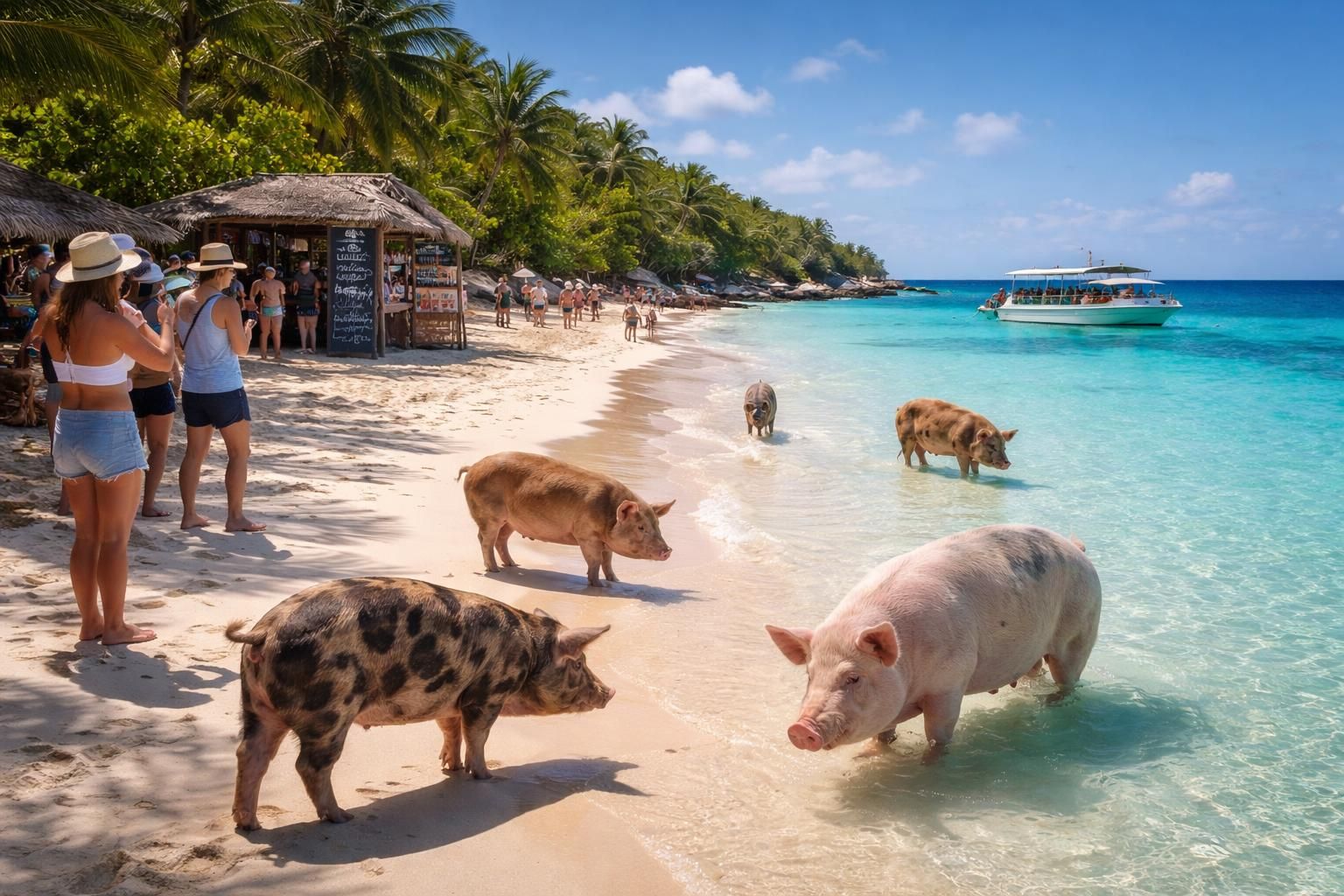 découvrez comment les prix influencent votre visite à l'île aux cochons aux bahamas et préparez au mieux votre voyage pour profiter pleinement de cette expérience unique.