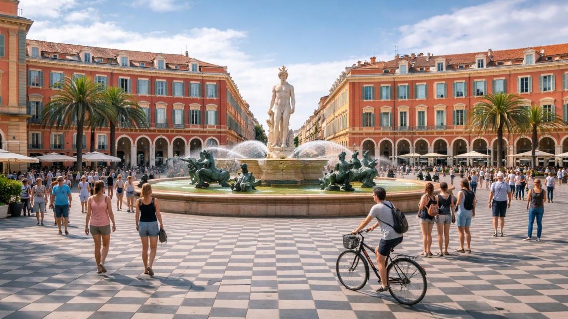 Les meilleures photos à prendre sur la place massena à Nice en France